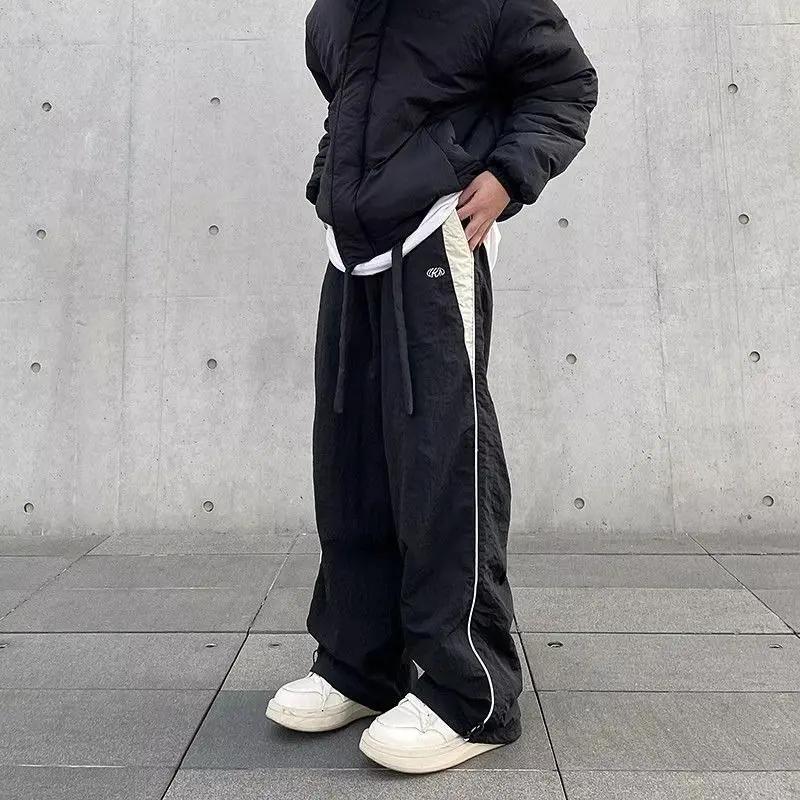 Pantalon de jogging décontracté pour femmes, mode Streetwear, surdimensionné, sport, jambes larges,