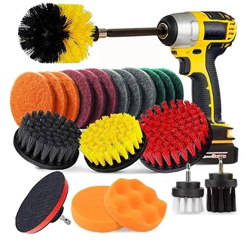 Kit de perceuse électrique, brosse à récurer pour tapis, Surface de salle de bains, meubles de baign