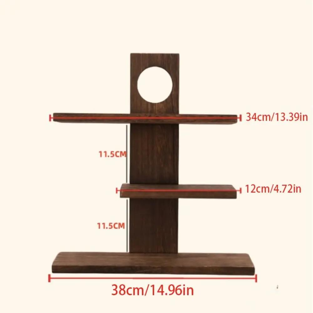 3-4 couches Style chinois supports de rangement en bois massif Design rétro service à thé en bois su