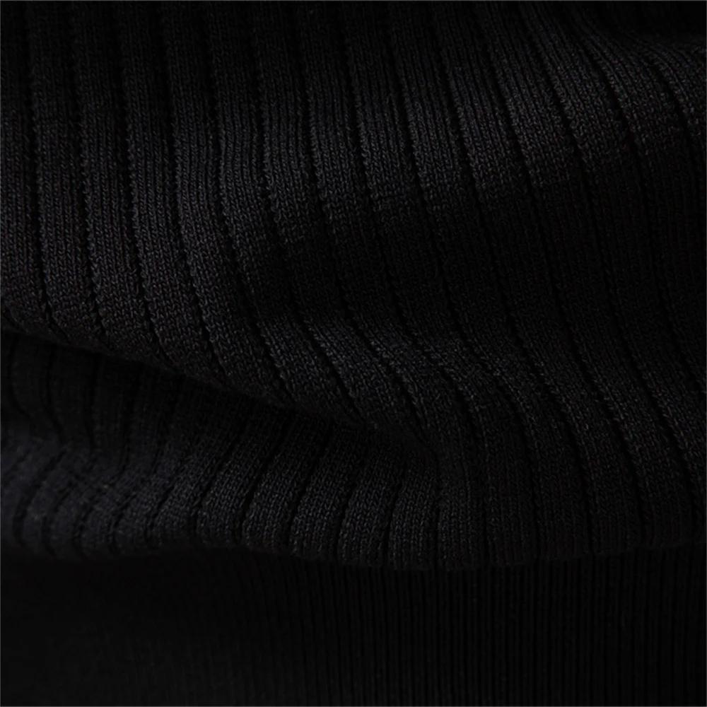AIOPESON bouton patte Polo hommes côtelé rayure à manches longues coupe contemporaine minimaliste au