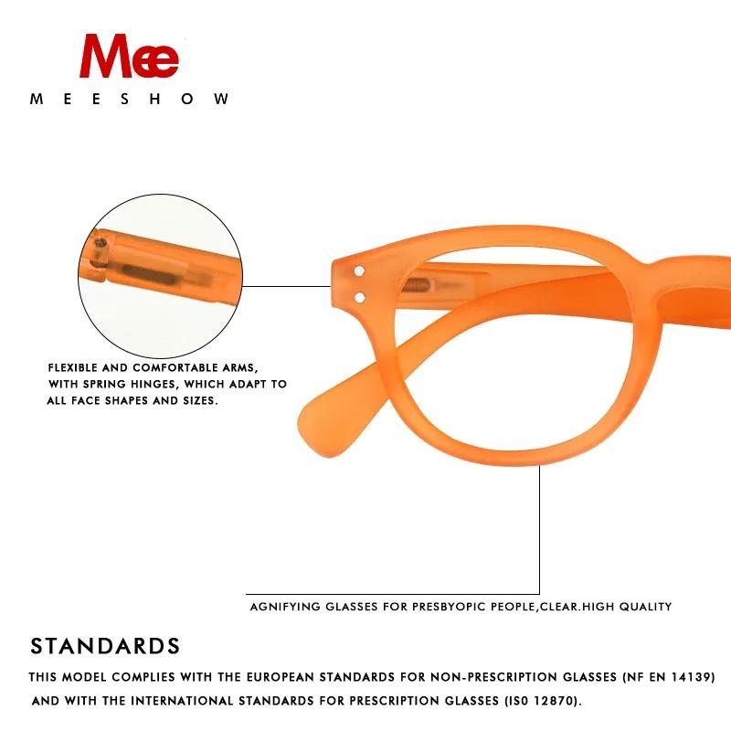 Meeshow flambant neuf couleur lunettes de lecture Anti bleu lunettes Style qualité hommes femmes ble