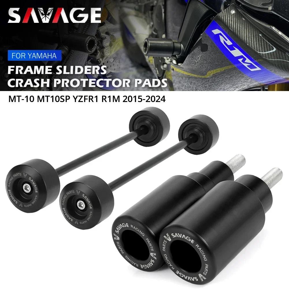 Pour YAMAHA YZF R1 R1M MT10 MT-10 SP cadre curseur Crash protecteur moto roue fourche essieu curseur