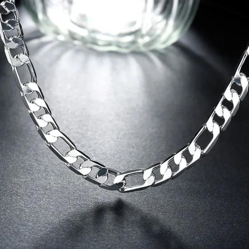 Collier en argent Sterling 925 massif pour hommes, chaîne cubaine classique de 12mm, breloque de 18