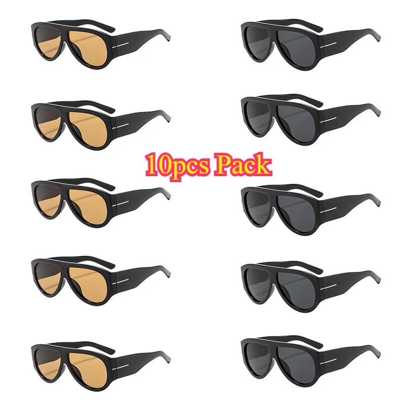 Lunettes de soleil de luxe Y2K surdimensionnées pour femmes, monture large, verres dégradés, style r