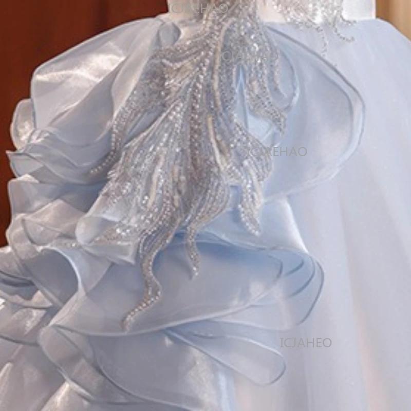 Nouvelle Robe de Soirée pour Enfants 2026, Col Mandarin, Sans Manches, Longue, Élégante, Robe de Pri