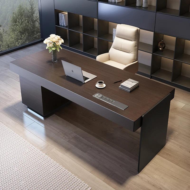 Table de rangement exécutive, armoire à douille de luxe, bureau exécutif, bureaux d'ordinateur, tiro