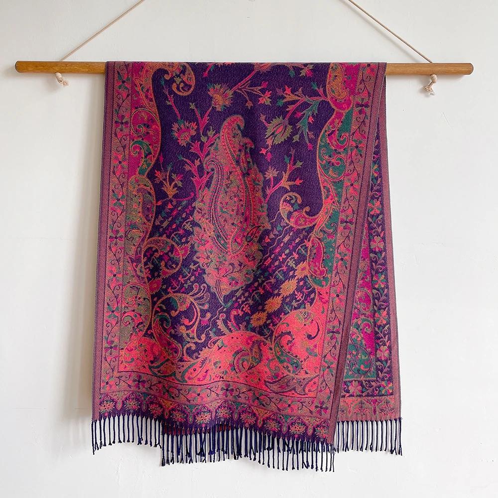 Gland couverture conception épaisse Pashmina nouveau hiver chaud châle enveloppement cachemire échar