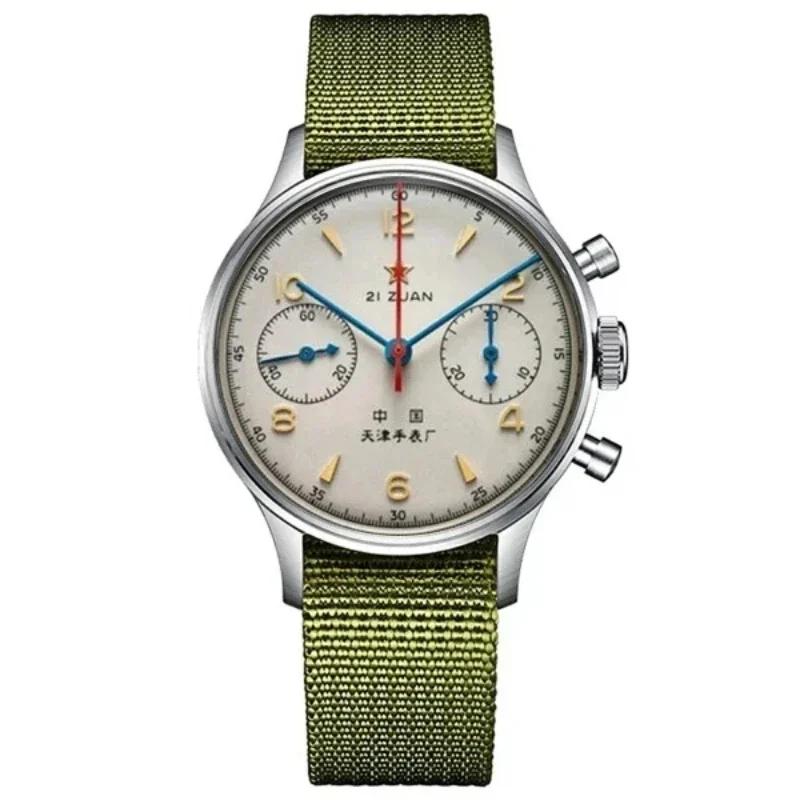 Montres pour hommes 1963 pilote montre automatique 42mm étanche rétro quartz chronographe montre hab