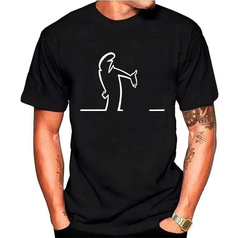 T-shirts d'été pour hommes femmes Balum La Linea t-shirt graphique drôle coton confortable Premium C