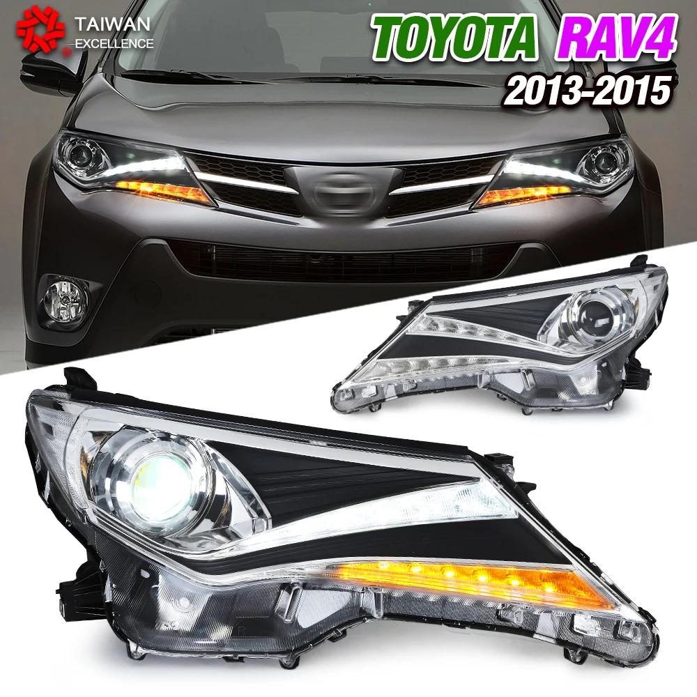 Depo – ensemble de phares adaptés à la Toyota RAV4, phares LED modifiés, lentille Laser, feux de jou