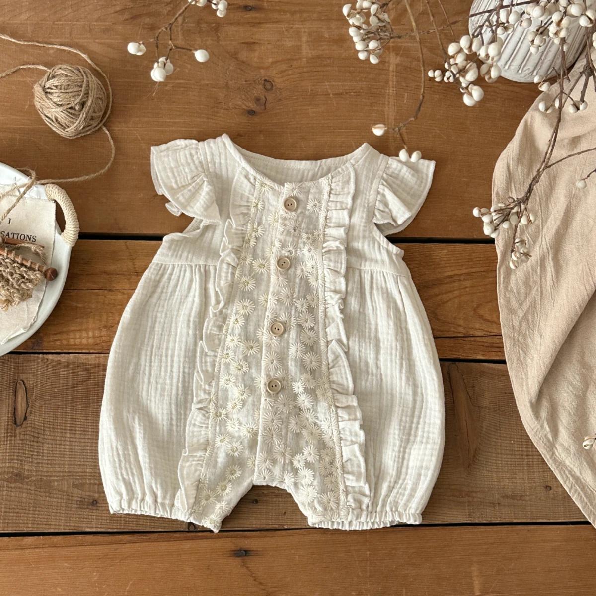 Nouvelle collection d'été : Vêtements pour bébés, barboteuse fine pour garçons et filles, combinaiso