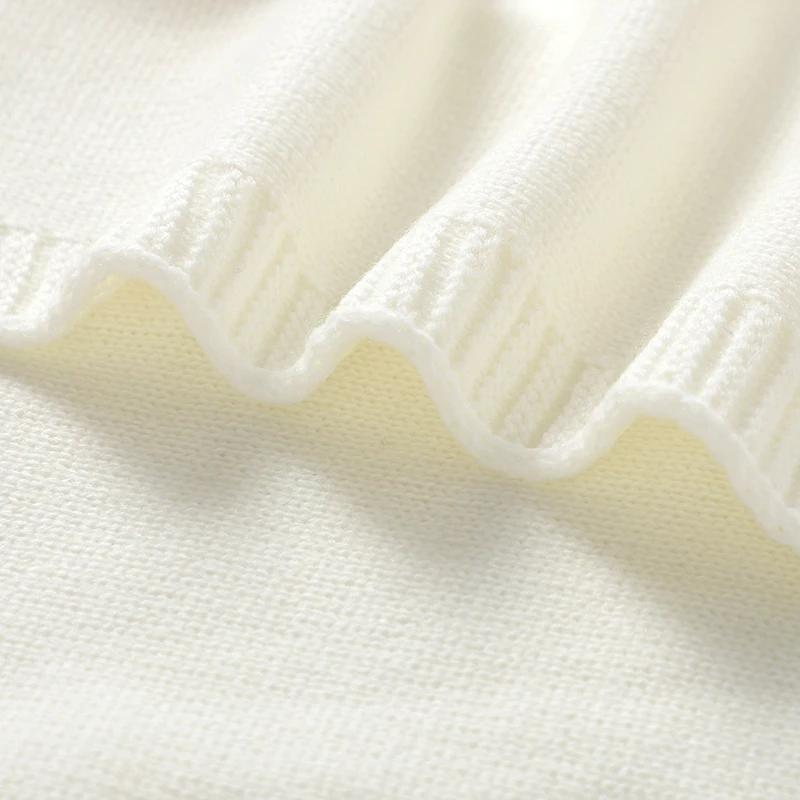 Couvertures pour bébé 90x70cm tricot nouveau-né garçons filles poussette pépinière berceau lange d'e
