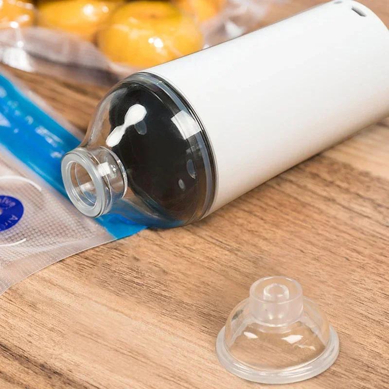 Ensemble de sacs à fermeture éclair réutilisables pour le stockage des aliments sous vide, pompe éle