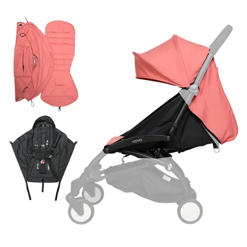 175 ° 3 pièces/ensemble accessoires de poussette capuche, matelas et coussin de siège pour YOYO/YO