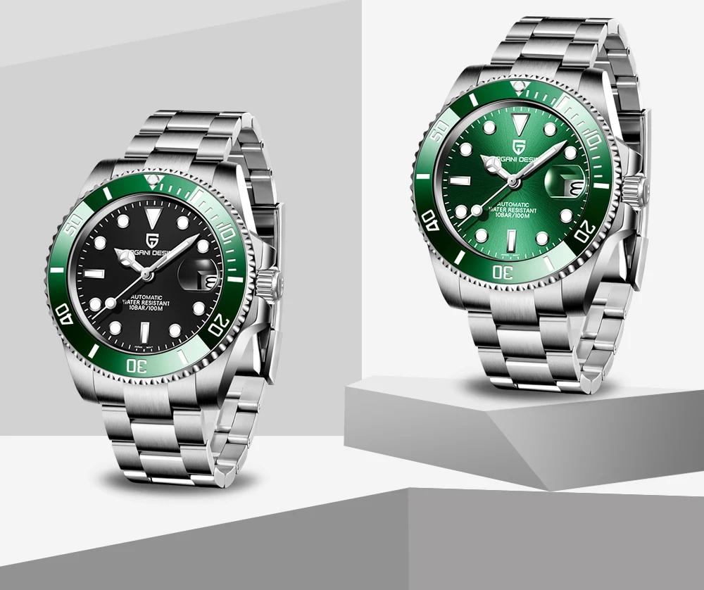 Montres automatiques mécaniques pour hommes PAGANI Design 2026, Miyota 8215, 40 mm, acier inoxydable