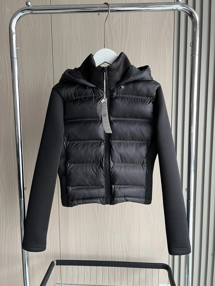 2025 hiver nouveauté doudoune chaude légère pour femme avec manches longues et manteau de sport à ca