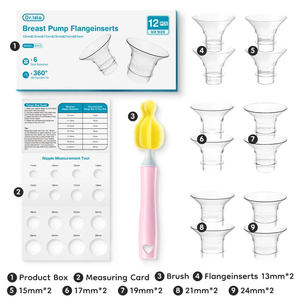 MAMIJOY – Inserts de bride en Silicone pour tire-lait, tire-lait électrique, Tunnel de mamelon, conn