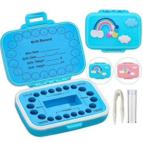 Boîte à souvenirs pour dents de bébé, porte-dents colorés, organisateur de conteneur pour dents perd