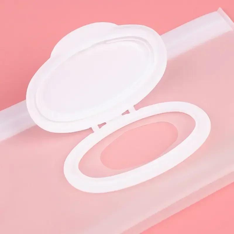 Pochette pour lingettes humides pour bébé EVA, étui de support Transparent Portable, couvercle rabat