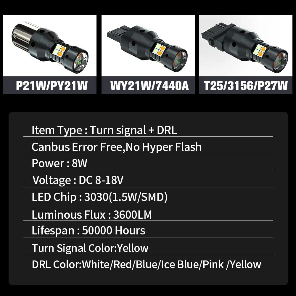 Clignotant LED et feux diurnes DRL pour Ford Focus, 2, 3, 4, 2005-2020, 2011, 2012, 2013, 2014, 2015