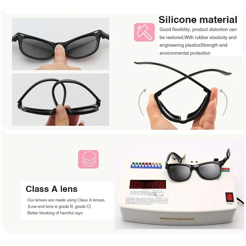 Premières lunettes de soleil à la mode pour bébé avec sangle ronde flexible UV400 lunettes de soleil