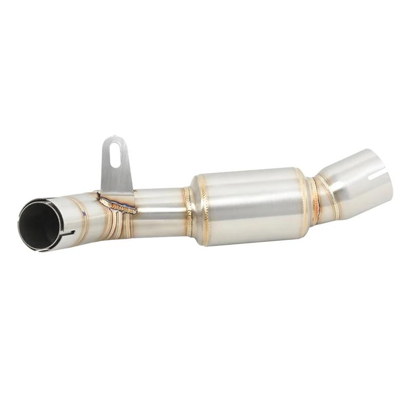Pour Benelli Leoncino 800 système d'échappement de Moto silencieux Moto Tube moyen lien tuyau sans l