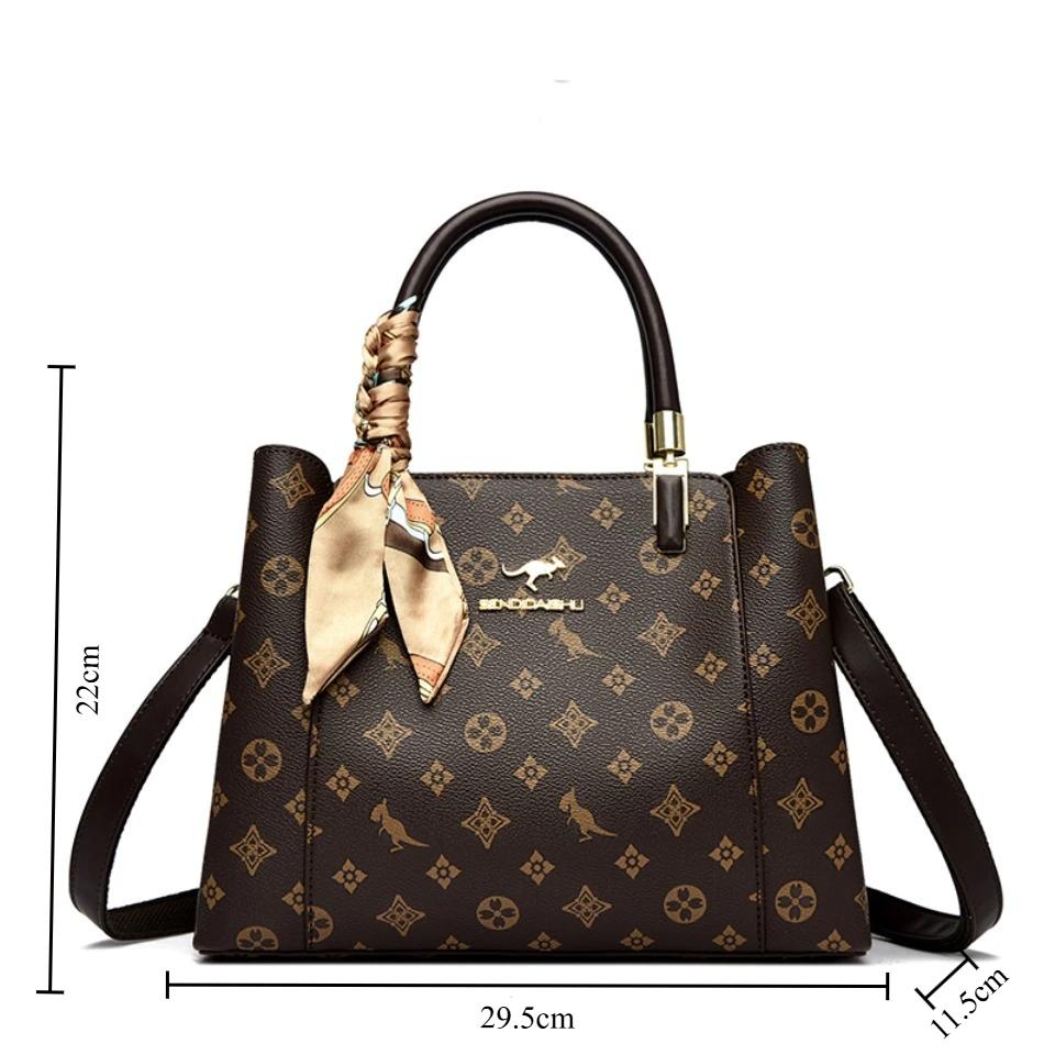 Sac à main en cuir de qualité supérieure pour femme, sacs à main de luxe de créateur imprimés, sacs