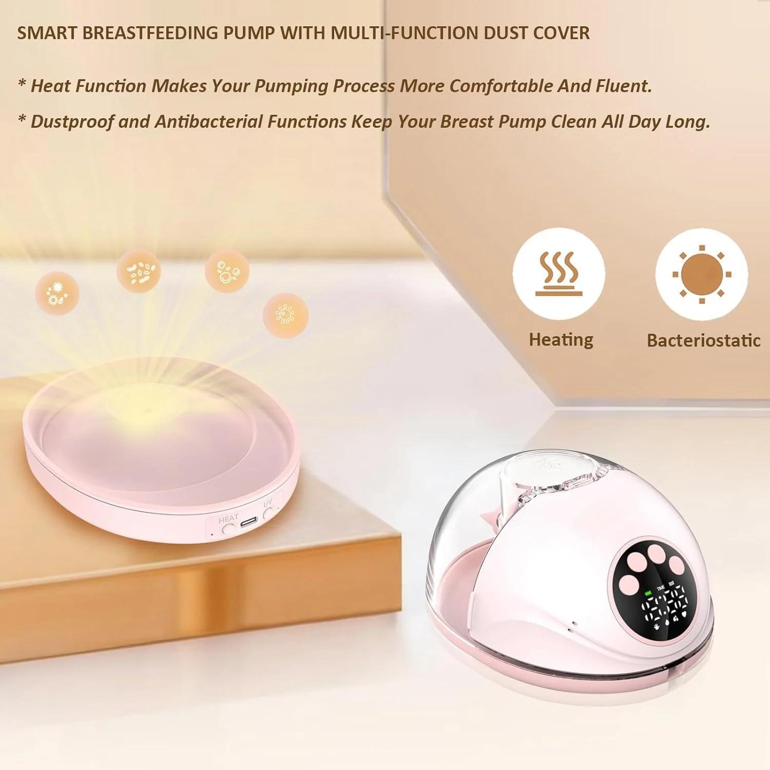 Tire-lait portable mains libres électrique - Avec chauffage et stérilisateur UV option sans fil