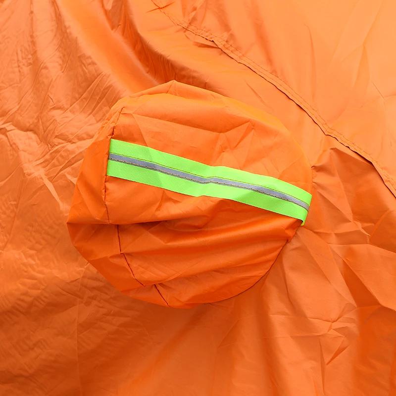 Housse de voiture universelle Orange, Protection UV contre le soleil et la poussière, couverture com