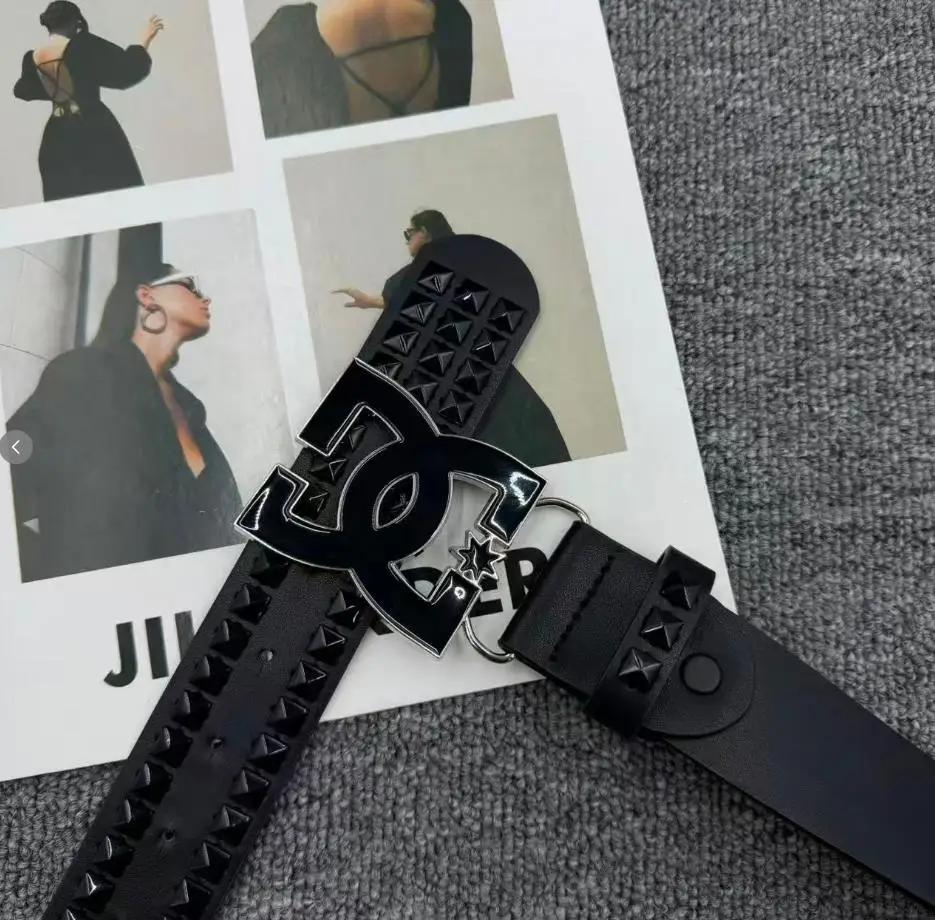 Ceinture Femme Style Punk Y2K 2026 - Bestseller - Ceinture de Luxe à Rivets de 3,8 cm de Large, Bouc