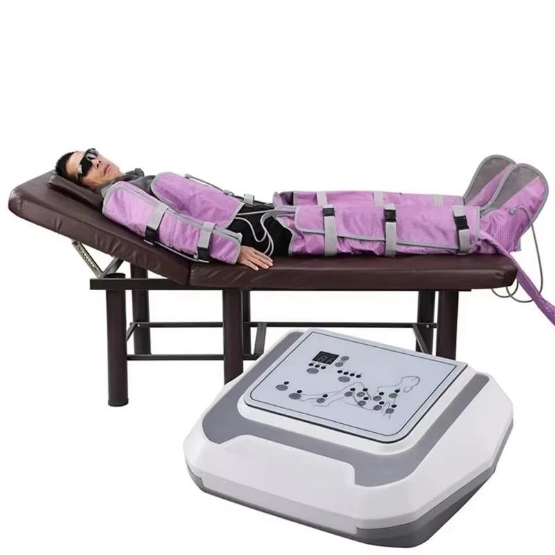 Machine de pressothérapie professionnelle, appareil de Massage lymphatique violet, bras, épaules, ve