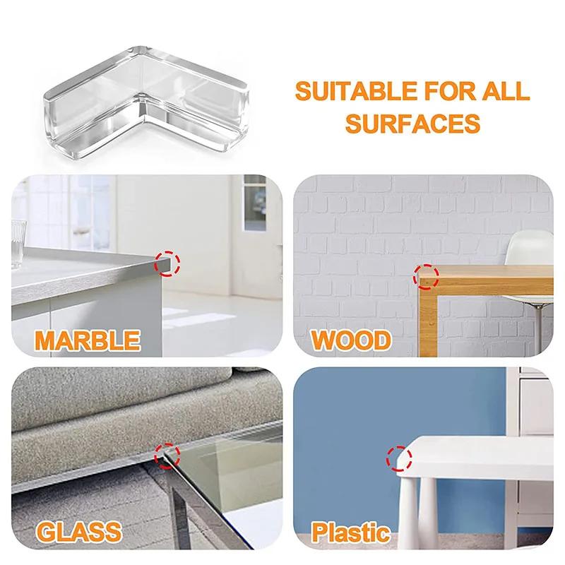 4 pièces/10 pièces enfants bébé sécurité Silicone protecteur Table coin bord Protection couverture e