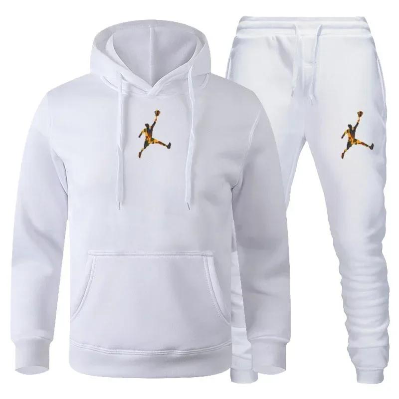 Ensemble de vêtements de sport pour hommes, jogging, Fitness, sweat-shirt à manches longues + pantal