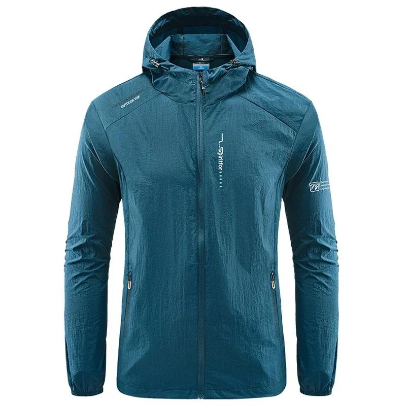 Veste fine de protection solaire pour hommes, séchage rapide, pour l'extérieur, randonnée, pêche, cy