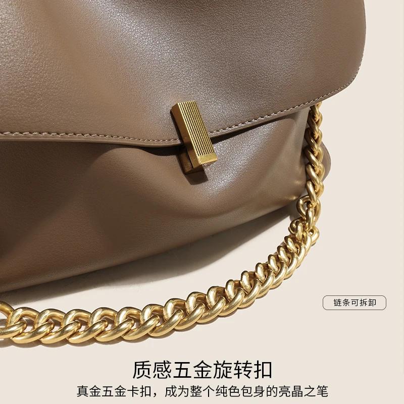 Grand Sac à Main en Cuir de Vache group pour Femme, Sacoche de Luxe Solide, à Rabat, Style Coréen