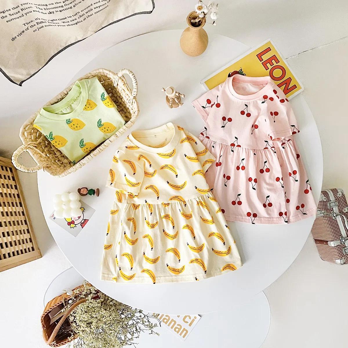 Sanlutoz – robe d'été à manches courtes pour bébé, motif mignon, vêtements décontractés pour enfants