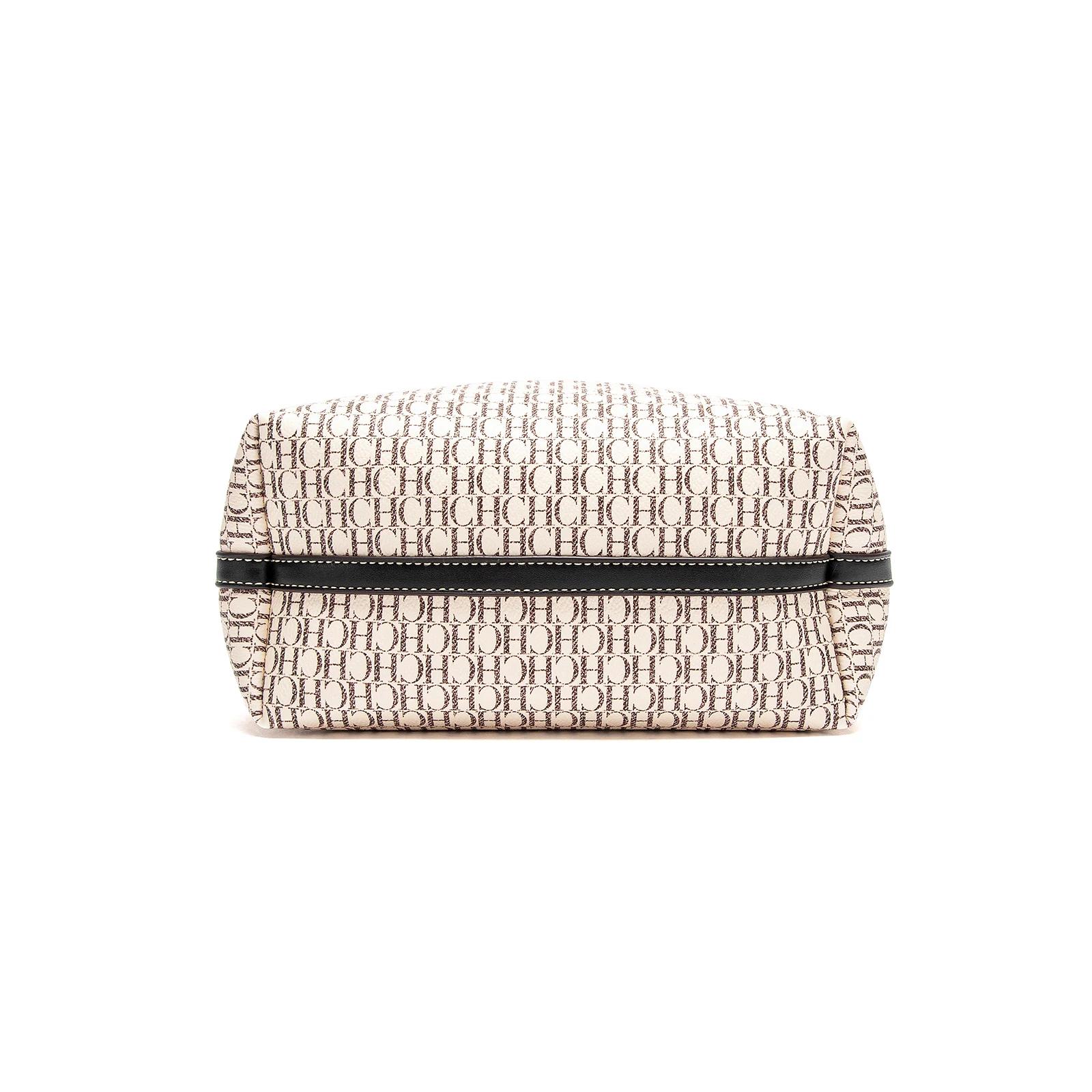 CHCH Sac fourre-tout Printemps Grande capacité Sac à main Simple Beige 27x12x22cm