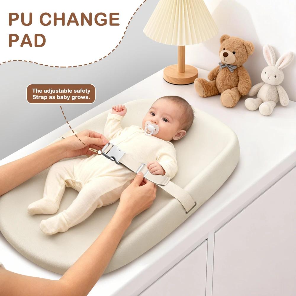 Matelas à langer pour bébé avec harnais de sécurité, matelas à langer Anti-roulis pour bébé, facile