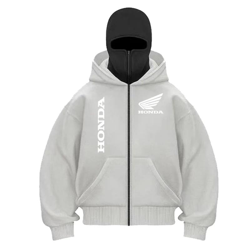 Hommes et femmes Honda Logo veste de moto gothique hiver nouveau Double capuche mode sweat hommes à