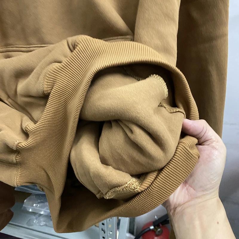 RapFabric Kanye West-Sweat à capuche double couche surdimensionné pour hommes et femmes, pulls décon