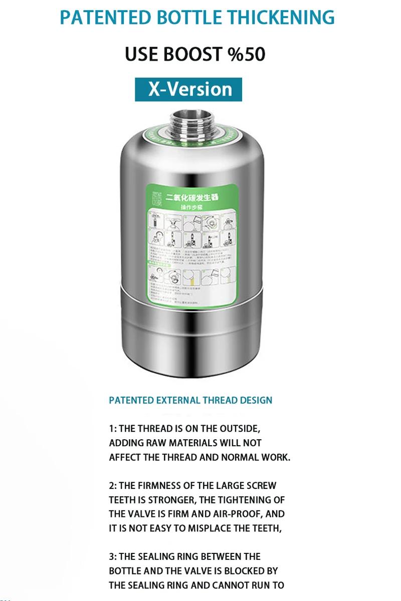 Générateur de CO2 pour aquarium, système de générateur à intervalles de CO2, électrovanne, diffuseur