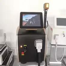 Épilateur laser professionnel en titane glacé sans douleur, appareil d'épilation au laser platine IC