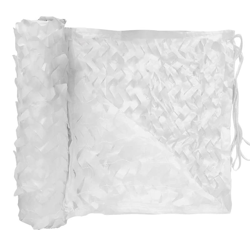 Filet de camouflage blanc, tente de jardin, pare-soleil, capot, décoration de fond, neige, hiver, ch