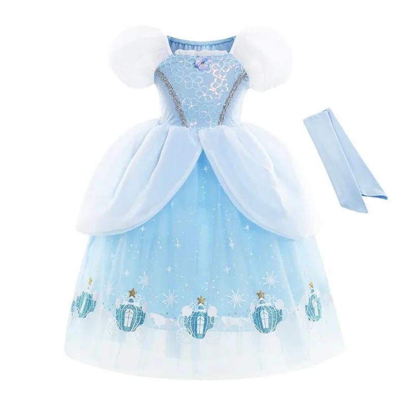 Robes de princesse Elsa pour filles, olympiques d'Halloween, reine des neiges, ensemble de vêtements