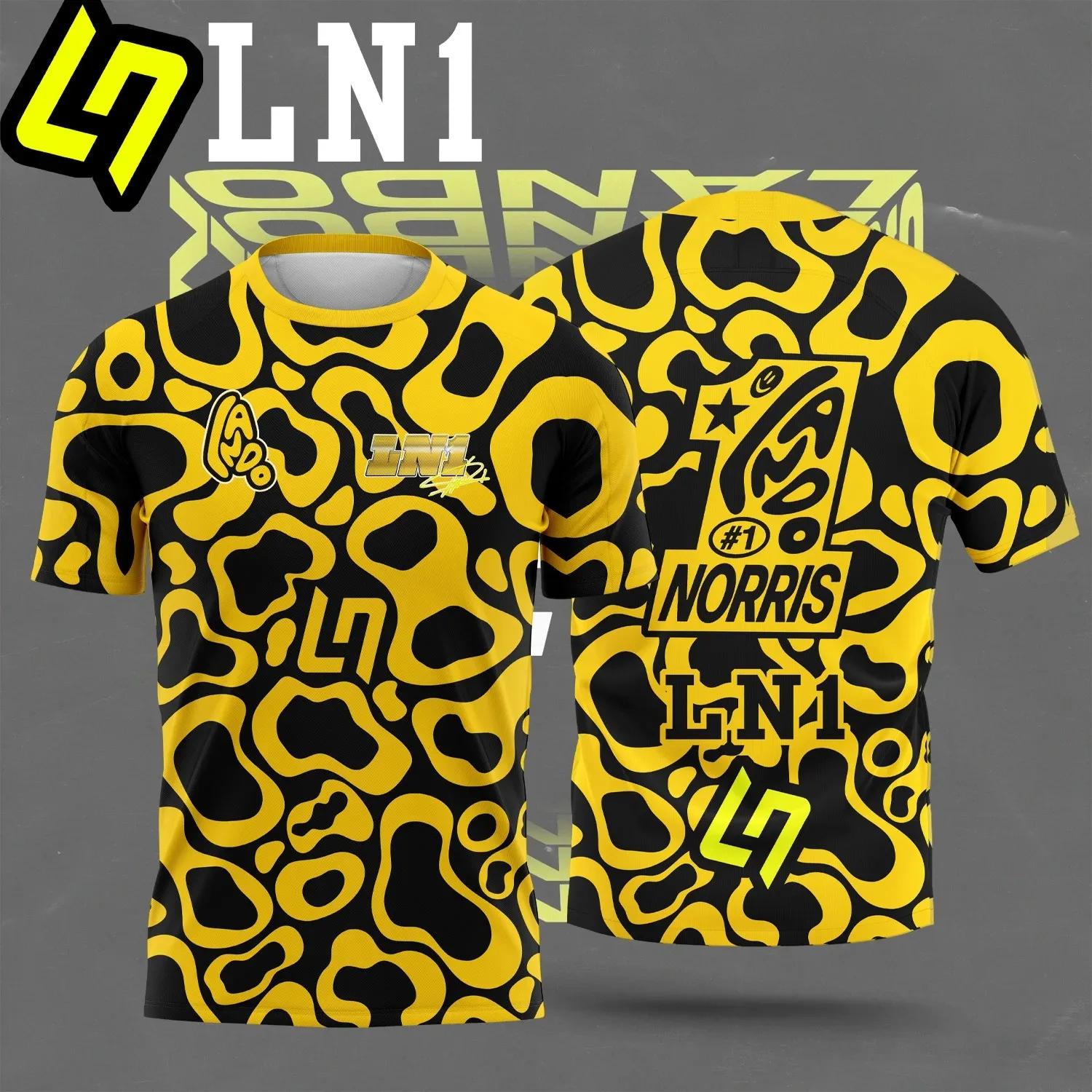 NOUVELLE CHEMISE DE COURSE 2026 - RIDER # 1 LANDO NORRIS Y RIDER # CAMISETA INFORMAL 81PIASTRI F