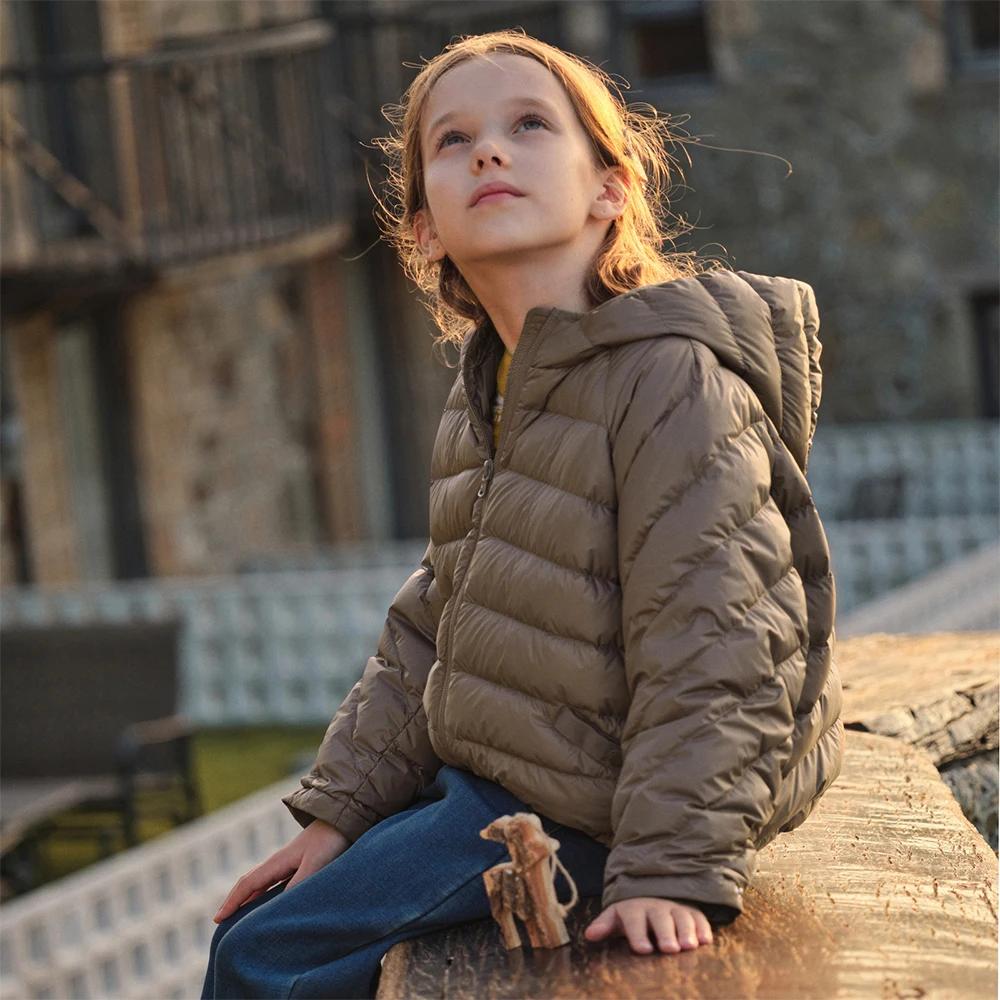 Dave Bella garçons filles doudoune Parka automne hiver manteaux chauds enfants solide coupe-vent par