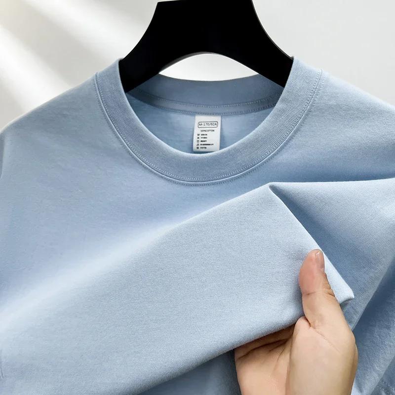 100% coton Été marque haut de gamme hommes manches courtes col rond Fashion Edition Type demi - manc