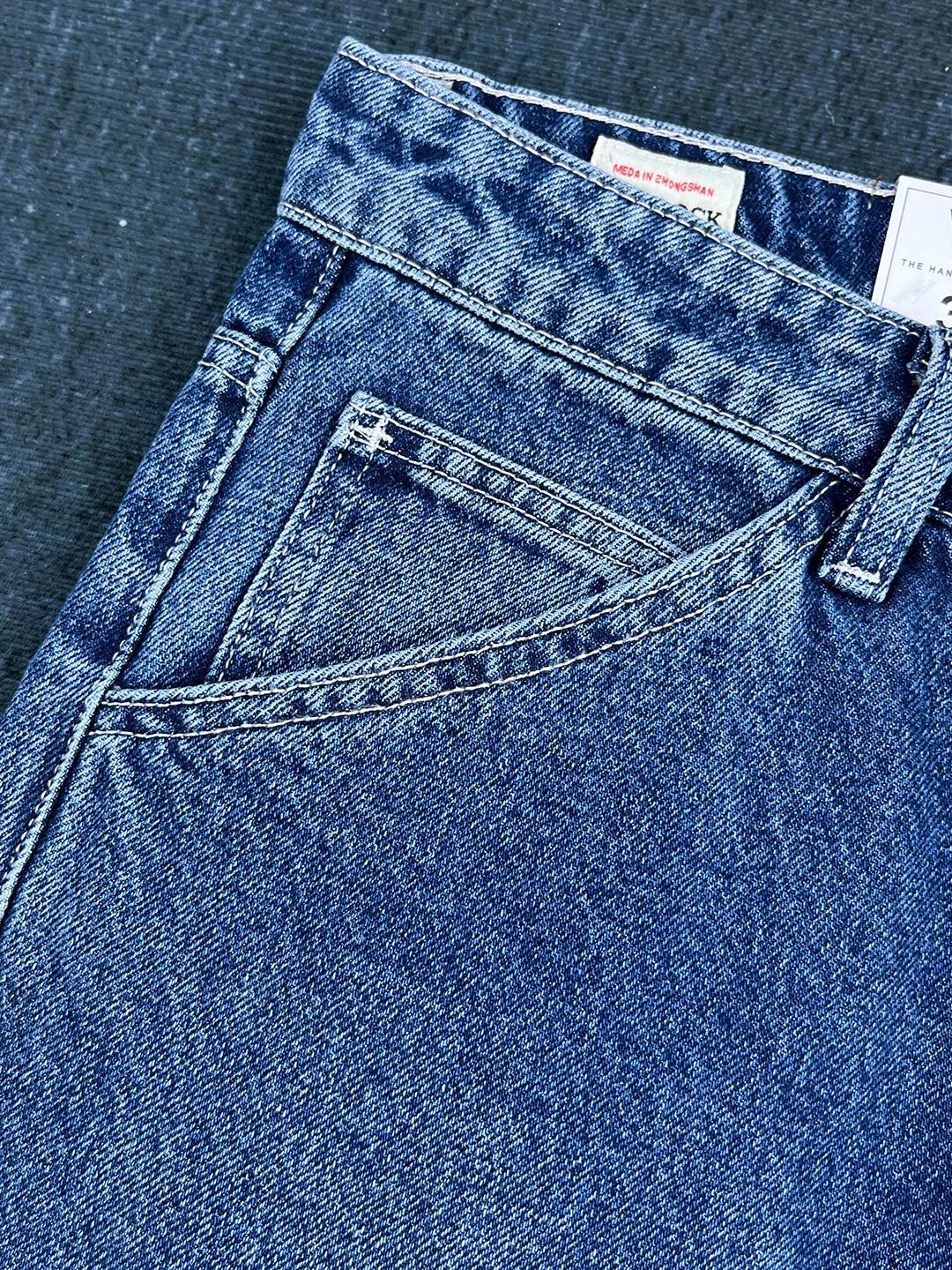 Jean droit rétro américain pour hommes, ample, délavé, multi-poches, pantalon décontracté, nouvelle