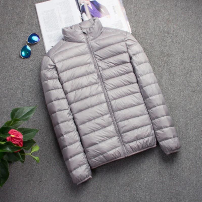 Nouvelle marque automne hiver doudoune légère hommes mode à capuche court grand Ultra-mince léger je