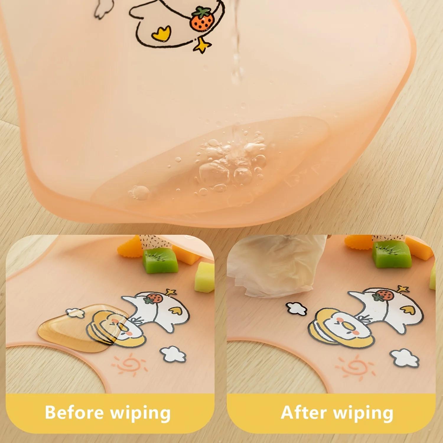 Bavoirs imperméables pour bébé, mignon dessin animé imprimé d'animaux, bavoir pour enfants, fille et